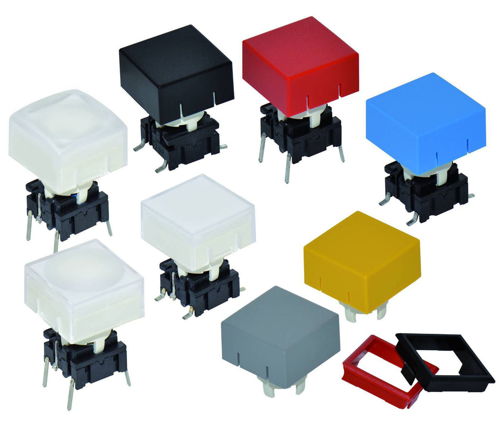 Capuchón Rojo Para Botón Cuadrado