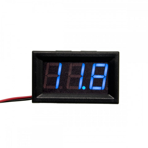 Voltímetro 0-30V Azul Tres Cables